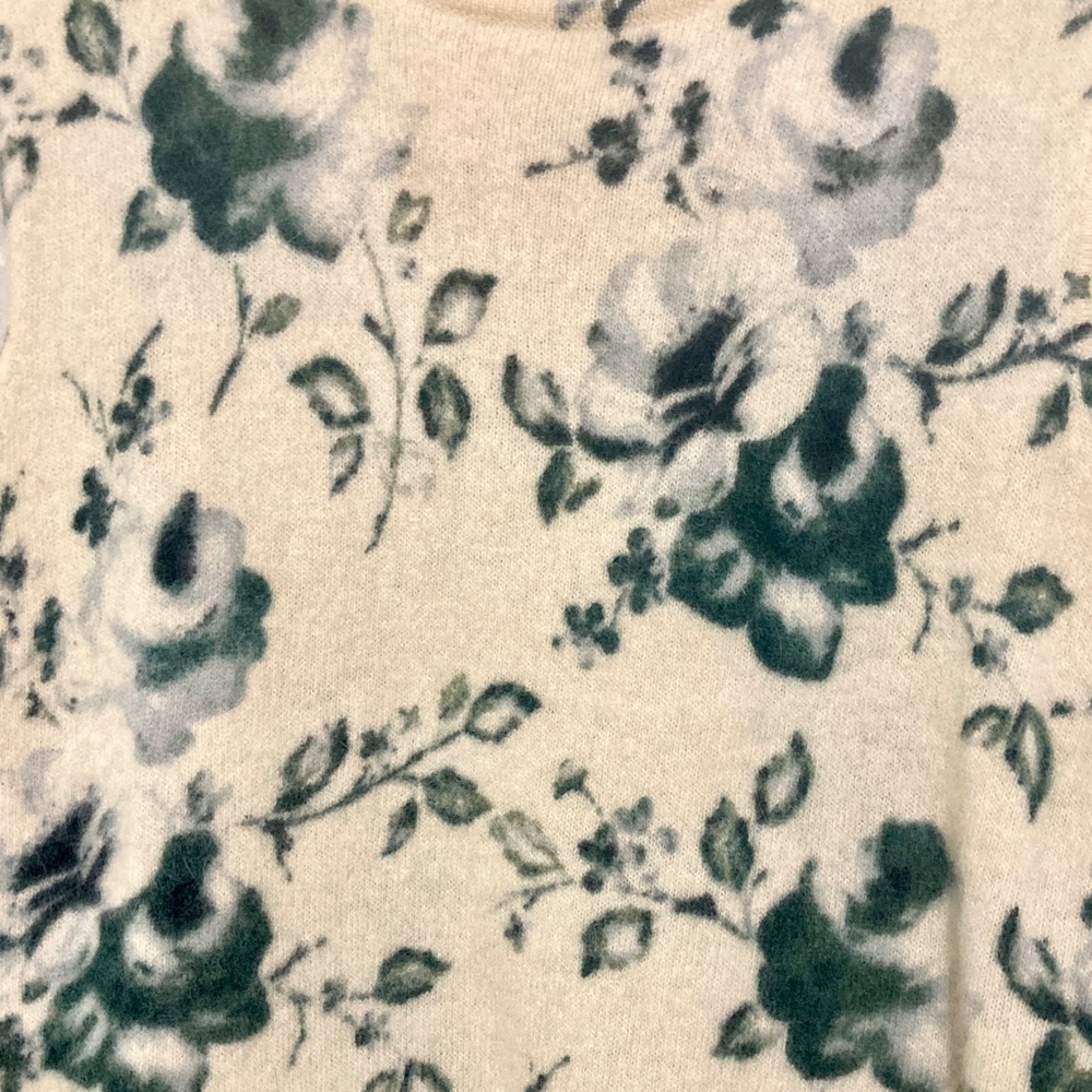 Rare Vintage Esprit de Corps, Floral, Wool Tank, XXS